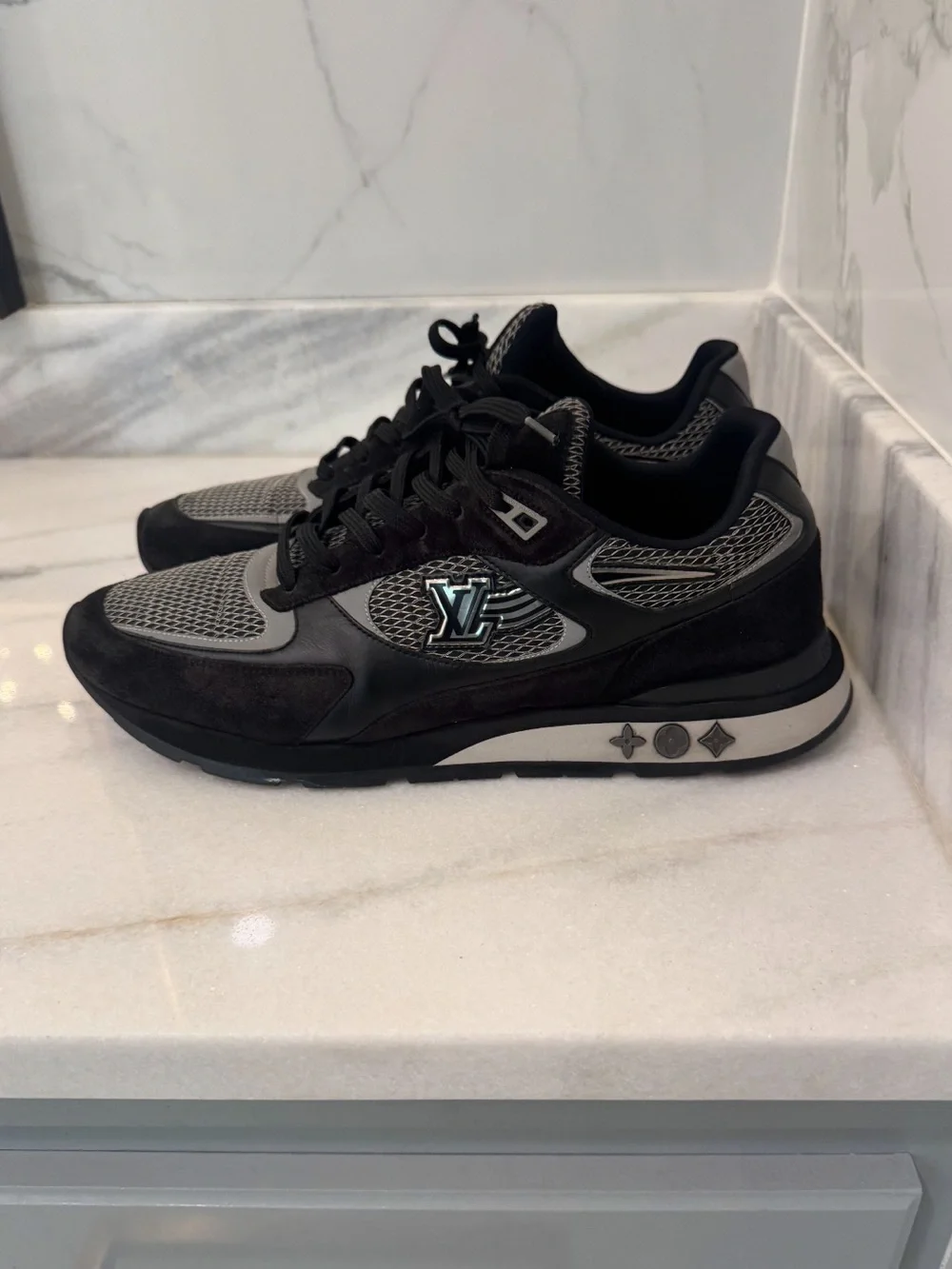 Louis Vuitton Men's Black & Gray Low-Top Sneaker